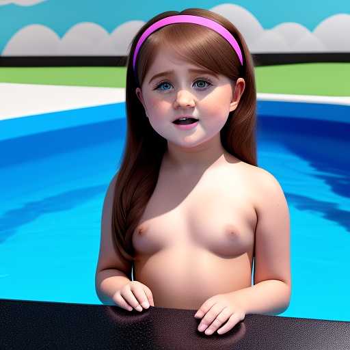 Realistic, 4-year-old meghan trainor, black bikini puts her hand, touches on her mound (mons pubis), masturbates and moans with her eyes closed in custom style