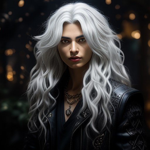 Hyperrealistic portrait of yami bakura from yu-gi-oh, possessed by the millennium ring, white hair flowing, pale skin, sinister smirk, glowing eyes filled with malice, the millennium ring glowing with cursed energy and ancient symbols, dark aura surrounding him, shadowy background, cinematic lighting, ultra-detailed, realistic anime style, masterpiece, 8k, dramatic mood in realistic style