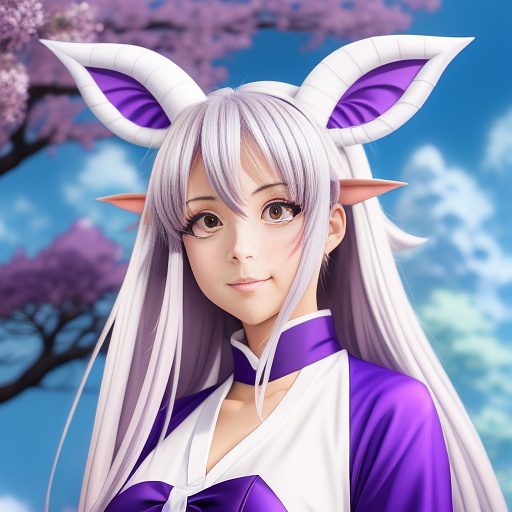 Draenei priest in anime style