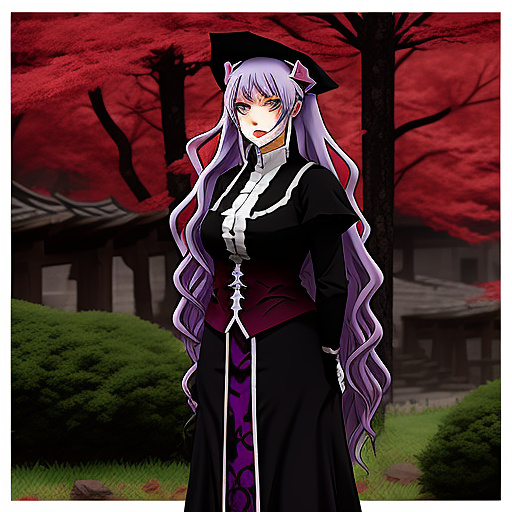 Shalltear bloodfallen anime style overlord in custom style