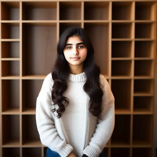 An 18-year-old iranian girl who is passionate about carpentry  in custom style