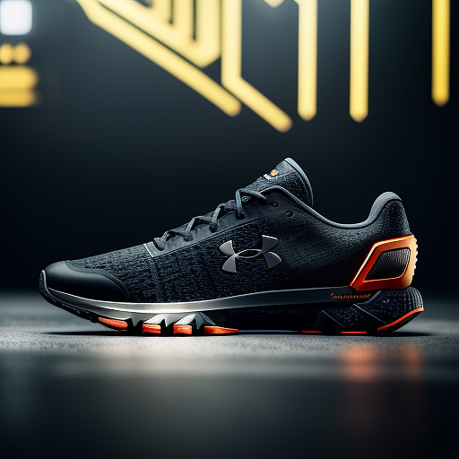 Shoes underarmour de metshoes underarmour de metal tecnologia avançadaal tecnologia avançada in sci-fi style