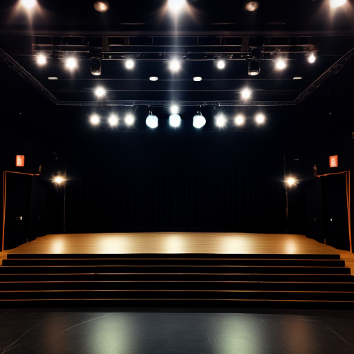 Theater stage in custom style