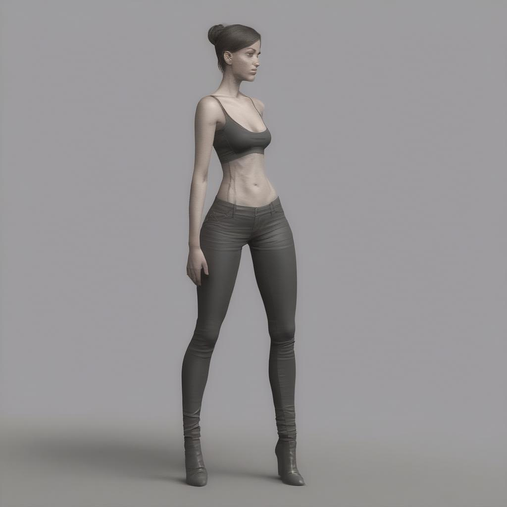 Woman in full body, (((full body))) in custom style