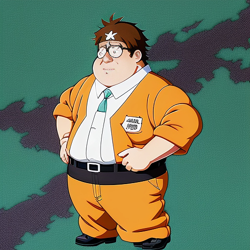 Peter griffin copyright  in anime style