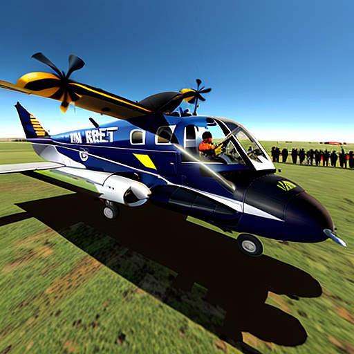 People fall out of a flying plane in custom style