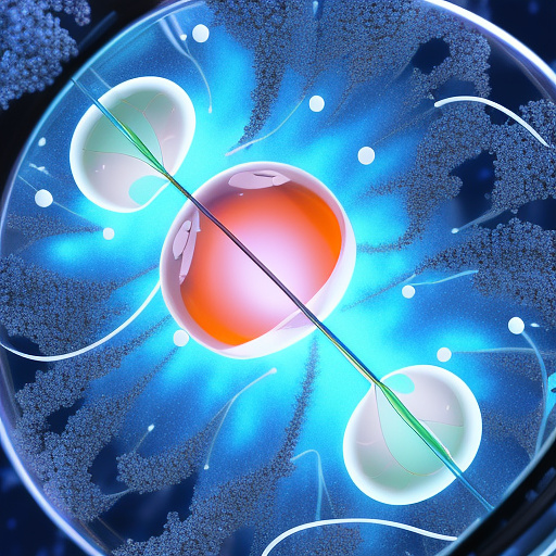 2 students who work on a mouse sperm in a research project to write a doctoral dissertation in anime style