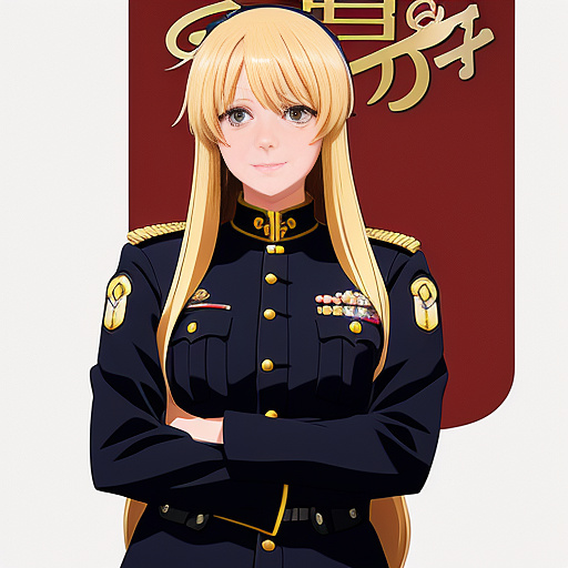 Policistka in anime style