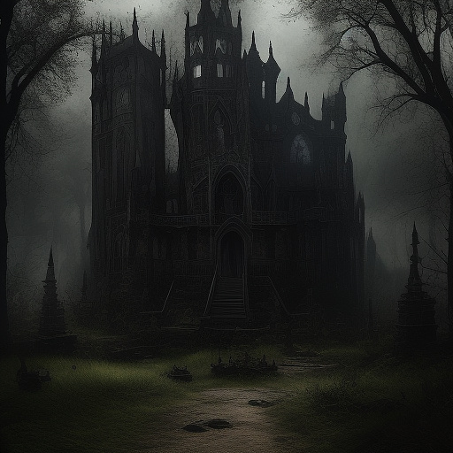 Konfrontation in der natur in gothic style