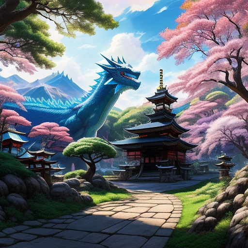 Animated cartoon style, from behind a princess gently touching a large friendly dragon, magical fantasy setting, vibrant bright colors, whimsical and detailed, cinematic lighting, epic and heartwarming scene, highly detailed, digital art for art  in anime style