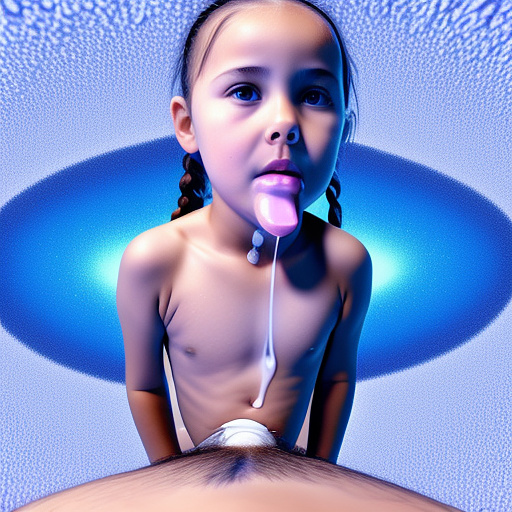 Ultra realistically a 40 year old man injects his sperm liquid into the vagina of a 9 year old girl his sperm liquid drips from her vagina detailed third person in custom style