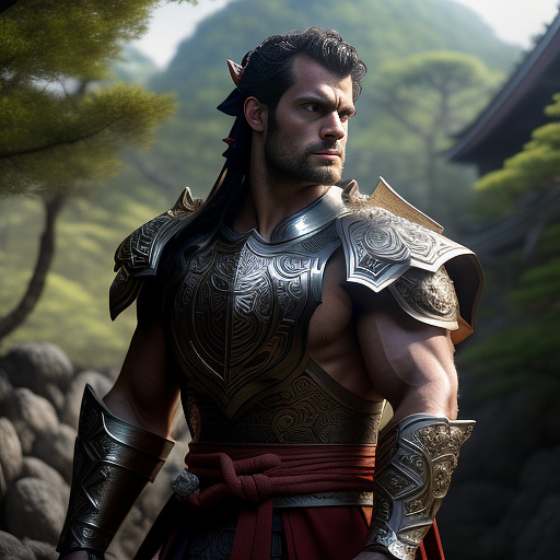 Full body wide shot, muscular, shirtless, henry cavill as a paladin pointing sword at camera, very clear face, film grain, cinematic lighting, detailed clothes, in a dark jungle, subject is well lit, realistic skin texture, hyper-realistic portraiture, white robes in anime style