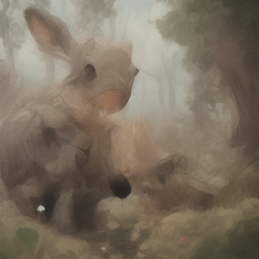 A little grey bear, a little rabbit and a little turtle were humiliated. in disney painted style