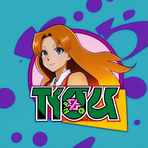 Create a logo in the style of "totally spies" but instead of "spies" i want "toxic"
 in anime style