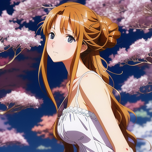 A beautiful girl having sex in anime style