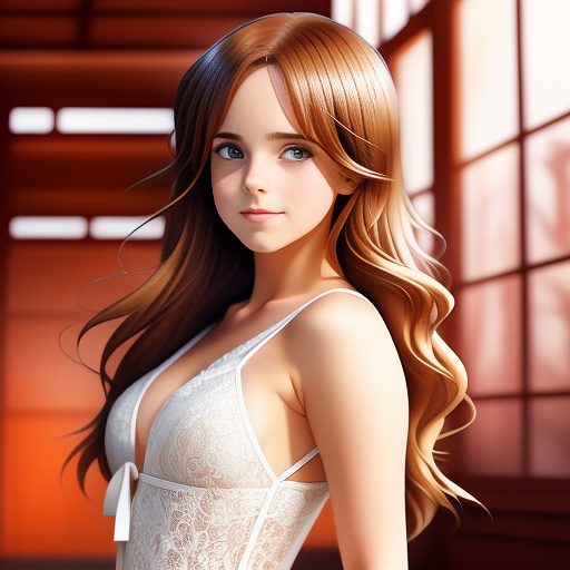 Emma watson sexy in anime style