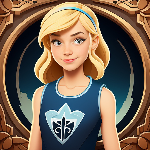 Gwen tennyson in disney painted style
