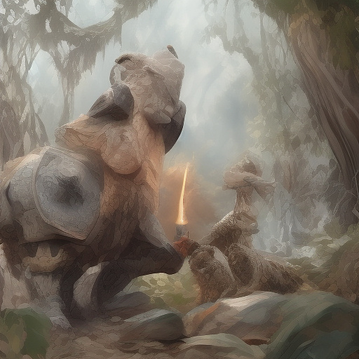 A little grey bear, a little rabbit and a little turtle were humiliated. in disney painted style