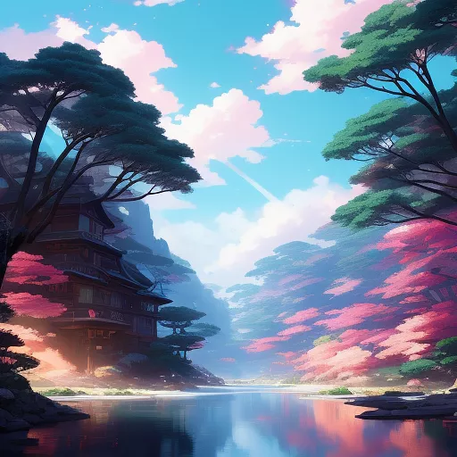 Abstract background with colors: rgb 58, 169, 150; rgb 255, 142, 114; rgb 219, 58, 52 in anime style