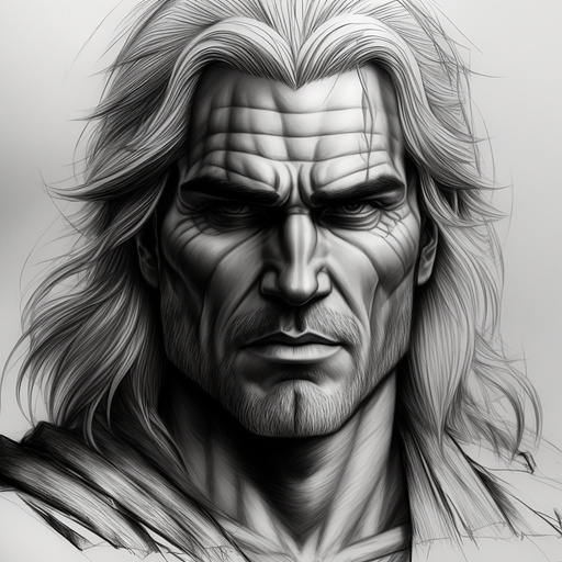Geralt in pancil style