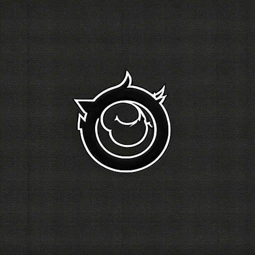 Create a logo (containing drg nz) using only black & greyscale in anime style