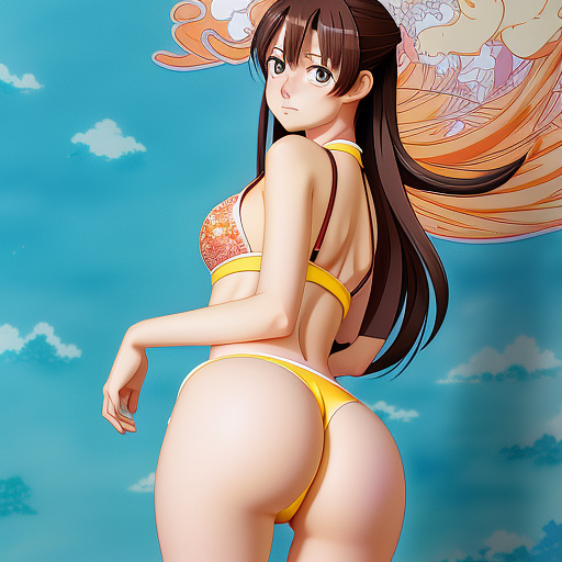 Giving ass in anime style