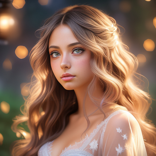 A lovely woman, 25 years old, wearing a sheer airy gown, dragon-inspired makeup, big eyes, colorful hair, dancing on a cosmic field of stars, trails of stardust and sparkles, (best quality,4k,8k,highres,masterpiece:1.2),ultra-detailed,(realistic,photorealistic,photo-realistic:1.37),beautiful detailed eyes,beautiful detailed lips,extremely detailed eyes and face,long eyelashes,fantasy,concept art,dramatic lighting,vibrant colors,glowing skin,ethereal,magical
 in anime style