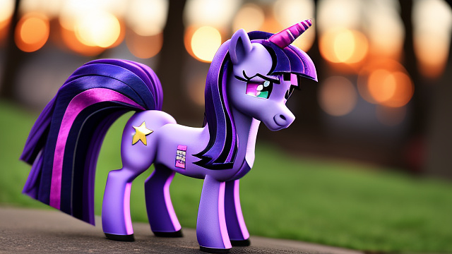 Twilight sparkle from my llittle pony
 in custom style