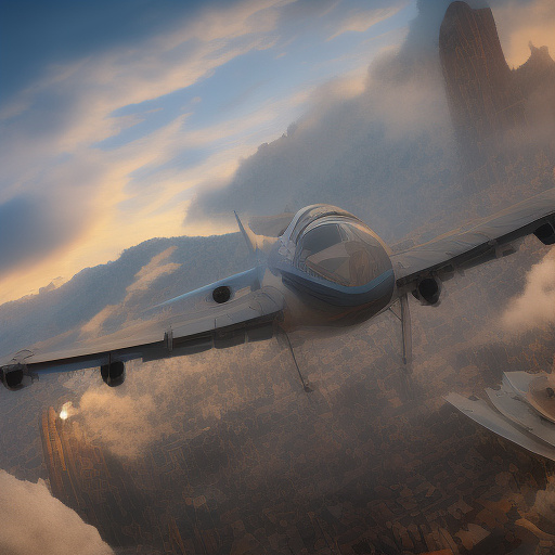 An airplane is flying. in disney 3d style