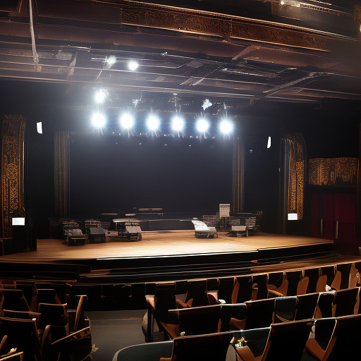 Theater stage in custom style