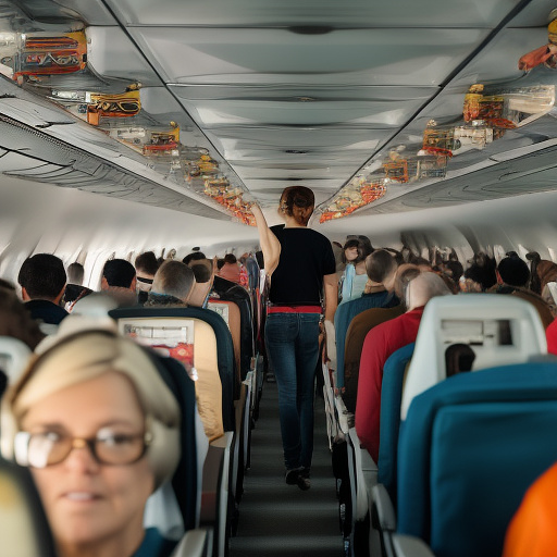 Airplane. people. in custom style