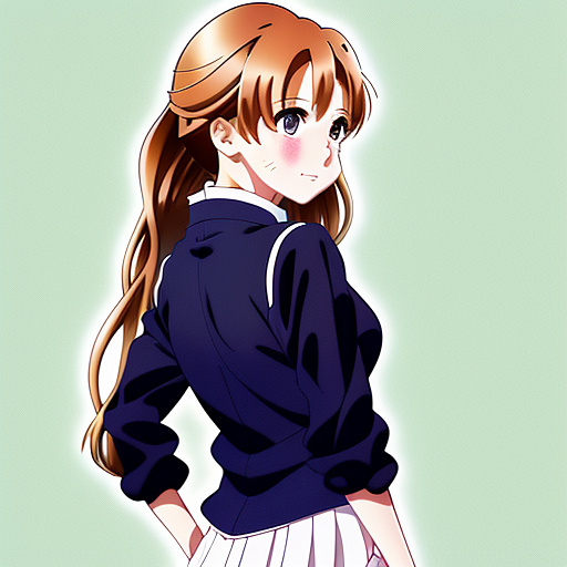 Sexy little girl  in anime style