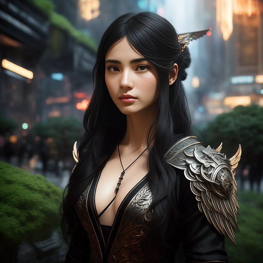 A beautiful portrait of a modern yang girl in the city garden, with iphone in her hand, she is doing internet serving, modern casual clothes, symmetrical, closeup, studio lighting.  armenian, hyperrealism, d&d, fantasy, intricate, modern, elegant, highly detailed, digital painting, artstation, octane render, 8k, concept art, matte, sharp focus, illustration, art by artgerm and greg rutkowski 
 in angelcore style