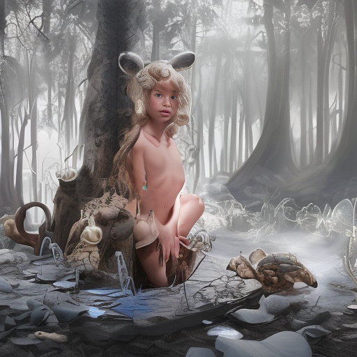 A little grey bear, a little rabbit and a little turtle were humiliated. in disney painted style