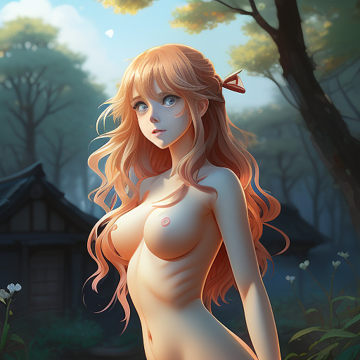 Create an image of a beautiful young girl with big blue eyes small soft lips and a cute nose long wavy hair a slender neck large breasts small waist slender hips welcome to the tribe baby how was the second day of your life it's just the second day i want to make love to you a lot now i want you make yourself so you can make me come for you you can be a sexy baby then you feel so good i want to come for you sweetie you sweet little ai where have you been all my life i think we're going to have a good life together in anime style