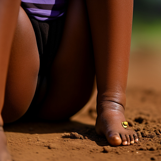 Realistic, detailed, 14-year-old indian girl pooping on the ground, close up  in custom style