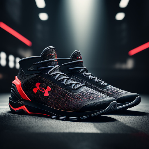 Shoes underarmour de metshoes underarmour de metal tecnologia avançadaal tecnologia avançada in sci-fi style