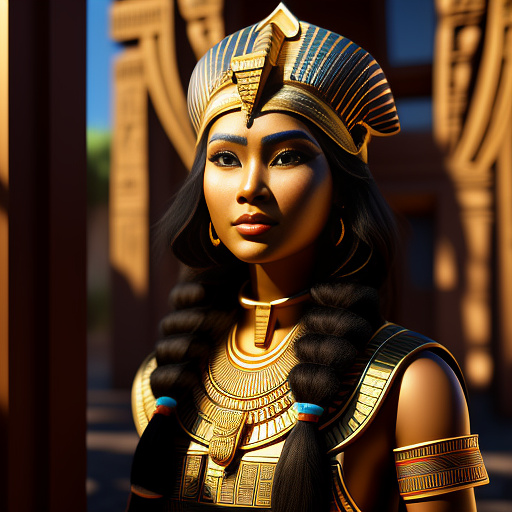 Myanmar girl in egypt style