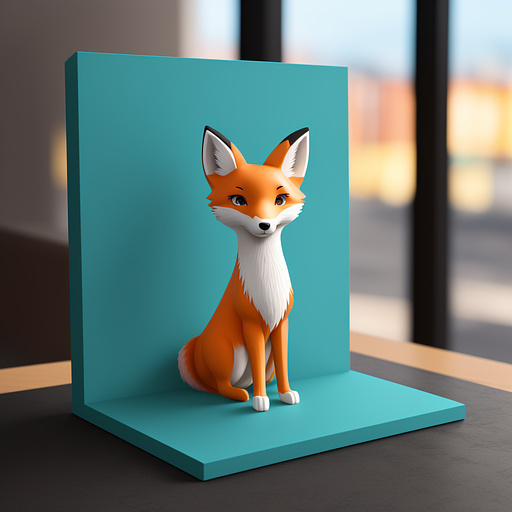A cute fox, 4k, exgerated cartoon style, it's holding a burrito between its paws, minimalistic logo, detailed smooth painting. in anime style