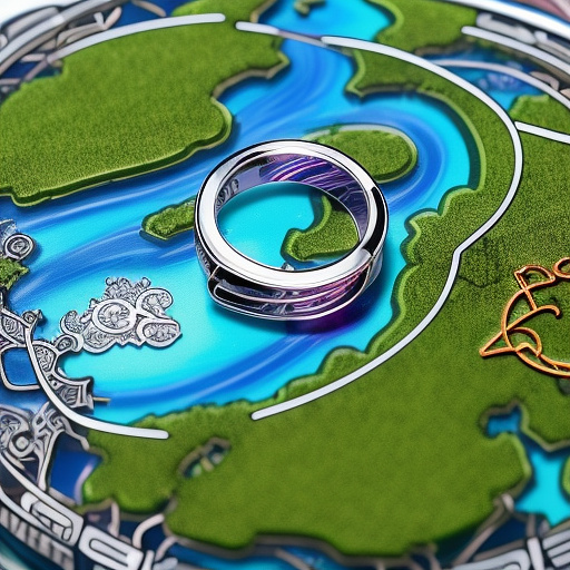 A heartbeat that takes off a ring in anime style