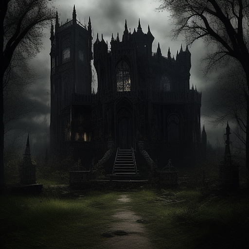 Konfrontation in der natur in gothic style