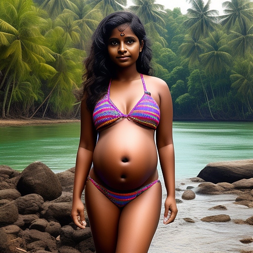 11 yrs old pregnant girl in bikini 👙 in kerala style  in custom style