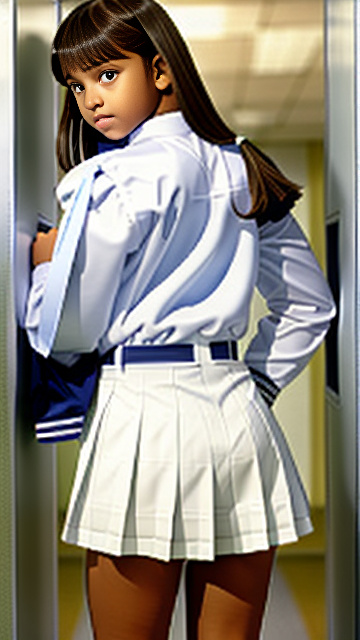 White tweens school outfits groping in custom style