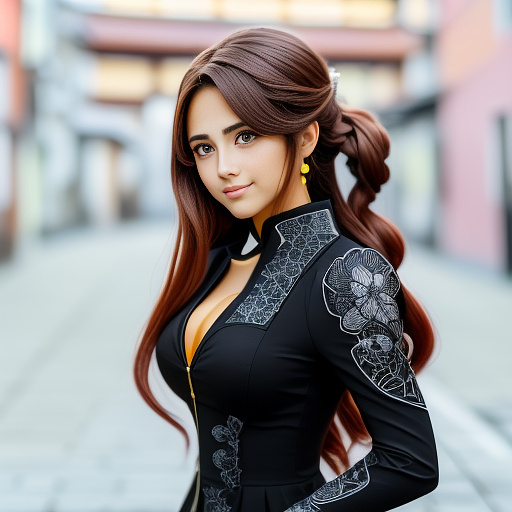 Es una joven de estatura media y complexión atlética, con rasgos delicados pero definidos. su rostro, de facciones suaves, se complementa con ojos expresivos y cabello largo y liso que cae sobre sus hombros. su porte transmite confianza y determinación, combinando elegancia con peligrosidad.

traje de combate:
durante las misiones de gantz, reika viste el icónico traje negro de combate, un ajustado uniforme de nanomaterial que cubre todo su cuerpo, resaltando su figura atlética y otorgándole una apariencia casi futurista. el traje tiene líneas y paneles segmentados que enfatizan la musculatura y permiten libertad de movimiento. su superficie brillante refleja la luz de manera sutil, acentuando la sensación de tecnología avanzada y eficiencia letal. in anime style