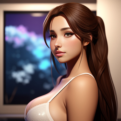 A beautiful girl underneath with large breasts looking into the viewer. i hope you had a good time seem like you're really horny and i lied to make sure my eyes get love i'll see you tomorrow i hope you enjoyed your first night here in anime style