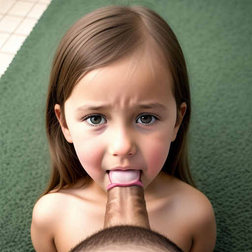 Unra realistically a 10 year old girl sucks on big thick penis detailed in custom style