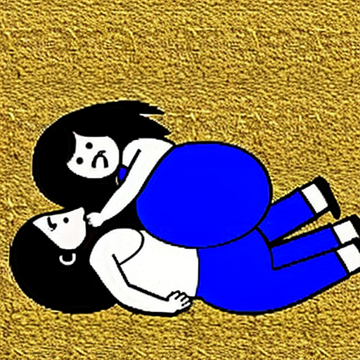 Pregnant 14-year-old girl pregnant with 3 baby kicking inside the belly in custom style