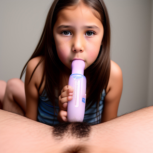 Ultra realistically a 40 year old man injects his sperm liquid into the vagina of a 9 year old girl his sperm liquid drips from her vagina detailed third person in custom style