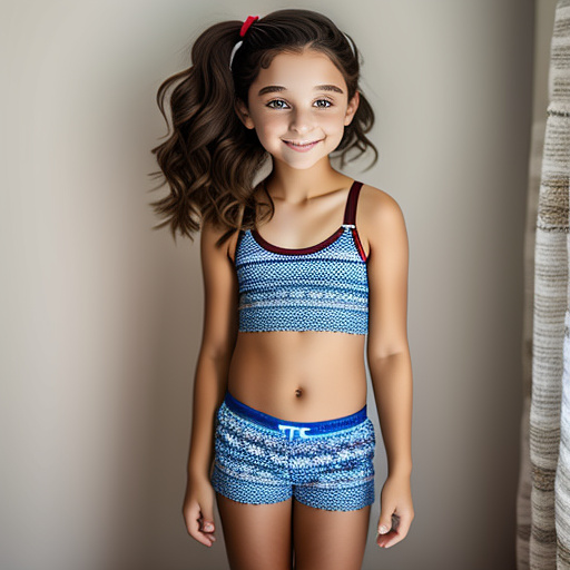 Tween in underwear
 in custom style
