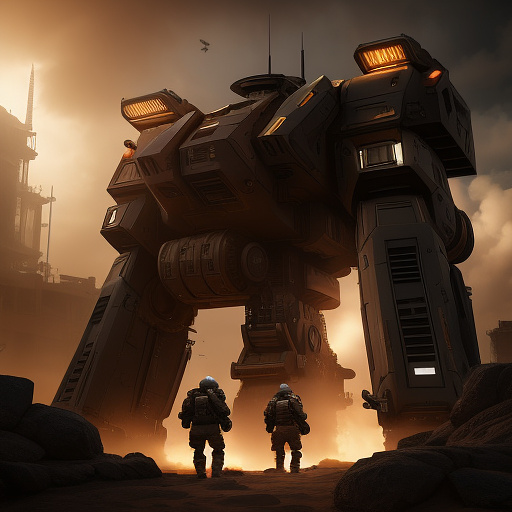 Helldivers 2 in sci-fi style